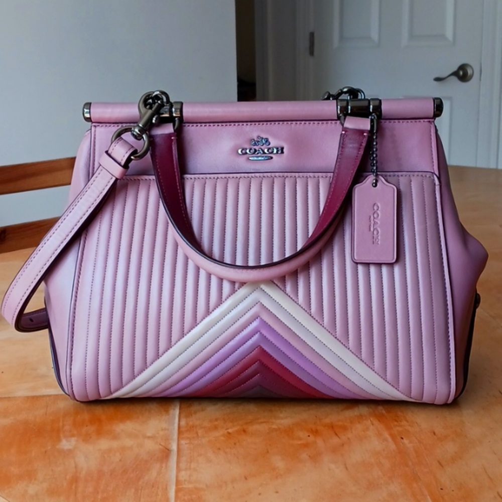Coach Quilted Colorblock Satchel, shoulder bag & Crossbody